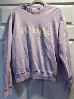 Pleasing Harry Styles Lavender Light Purple Crewneck Sweatshirt S
